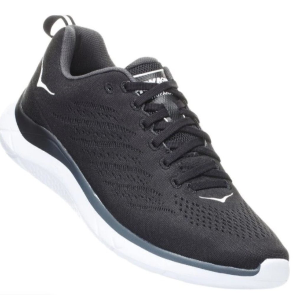 Hoka One One, Hupana EM Women's Knit, Lightweight, Running Shoes Size 9, Blk/Wht